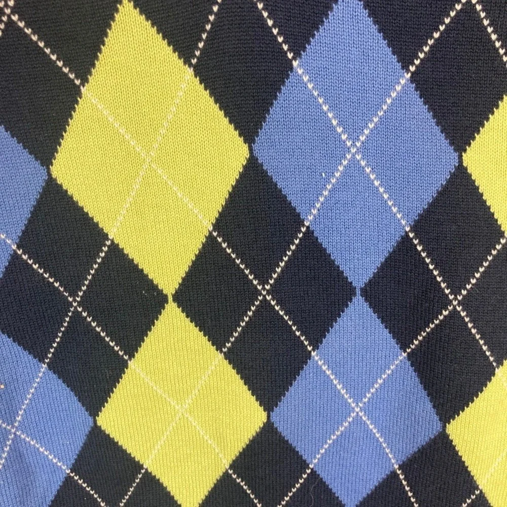 Bobby Jones Mens Sweater Vest‎ XXL Navy Argyle Golf Dark Academia Grandpacore
